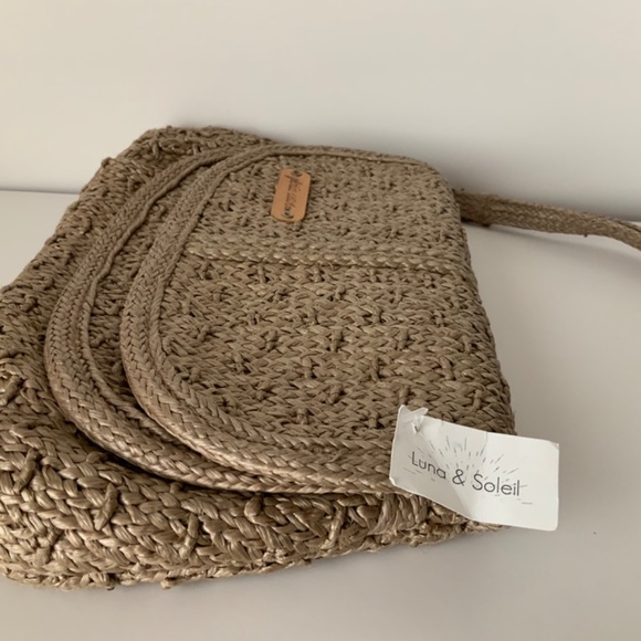 Vintage Gloria Astor Straw Clutch bag - Luna & Soleil - Picture 3 of 10